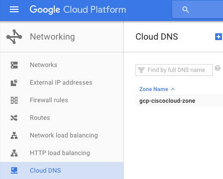 GCP Managed Zone Name example